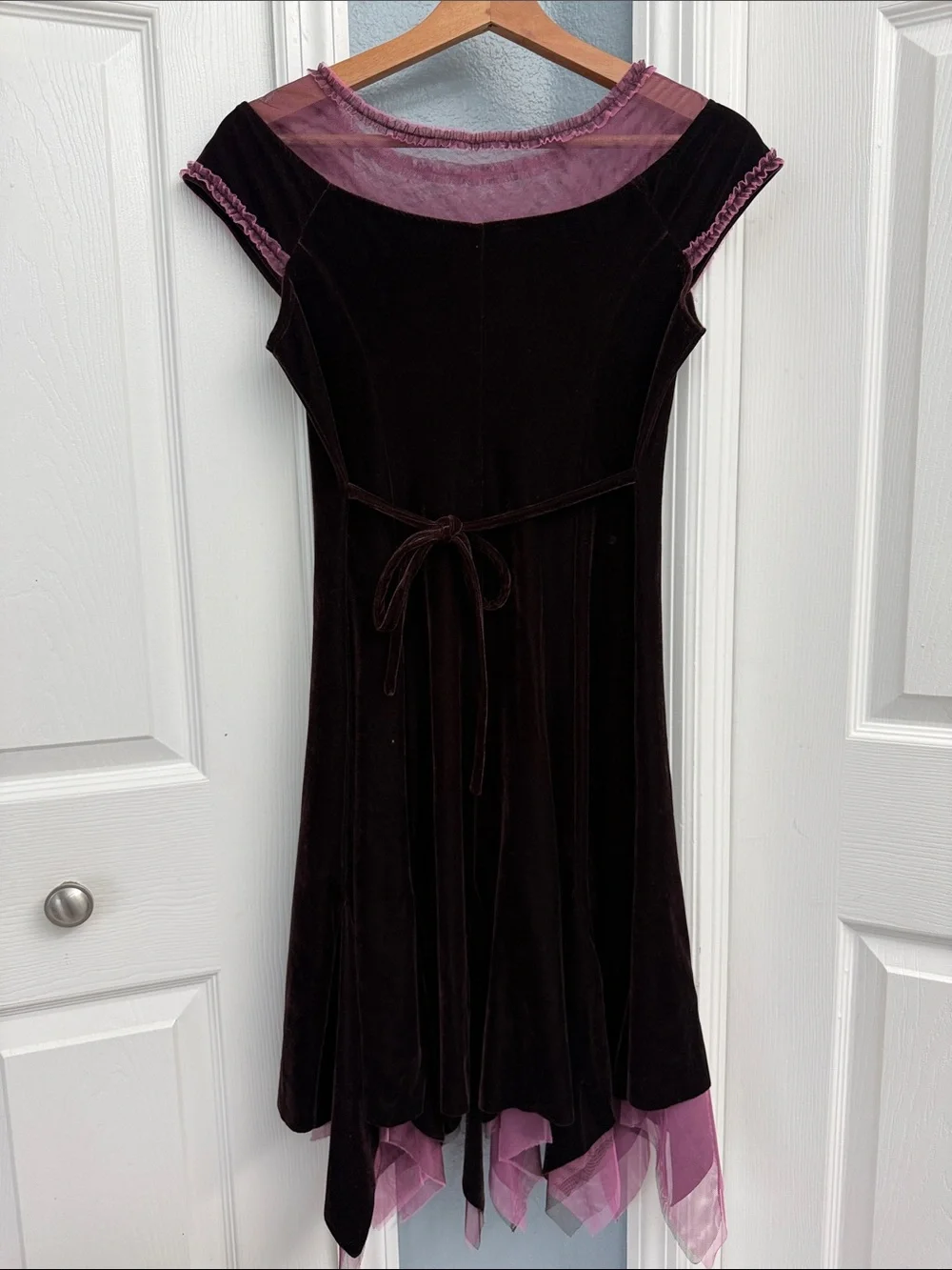Biscotti Collezioni burgundy Velvet Dress size 16
